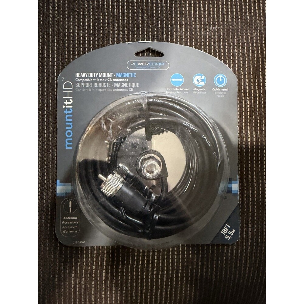 Powercomm Heavy Duty Magnetic CB Antenna Mount 18ft